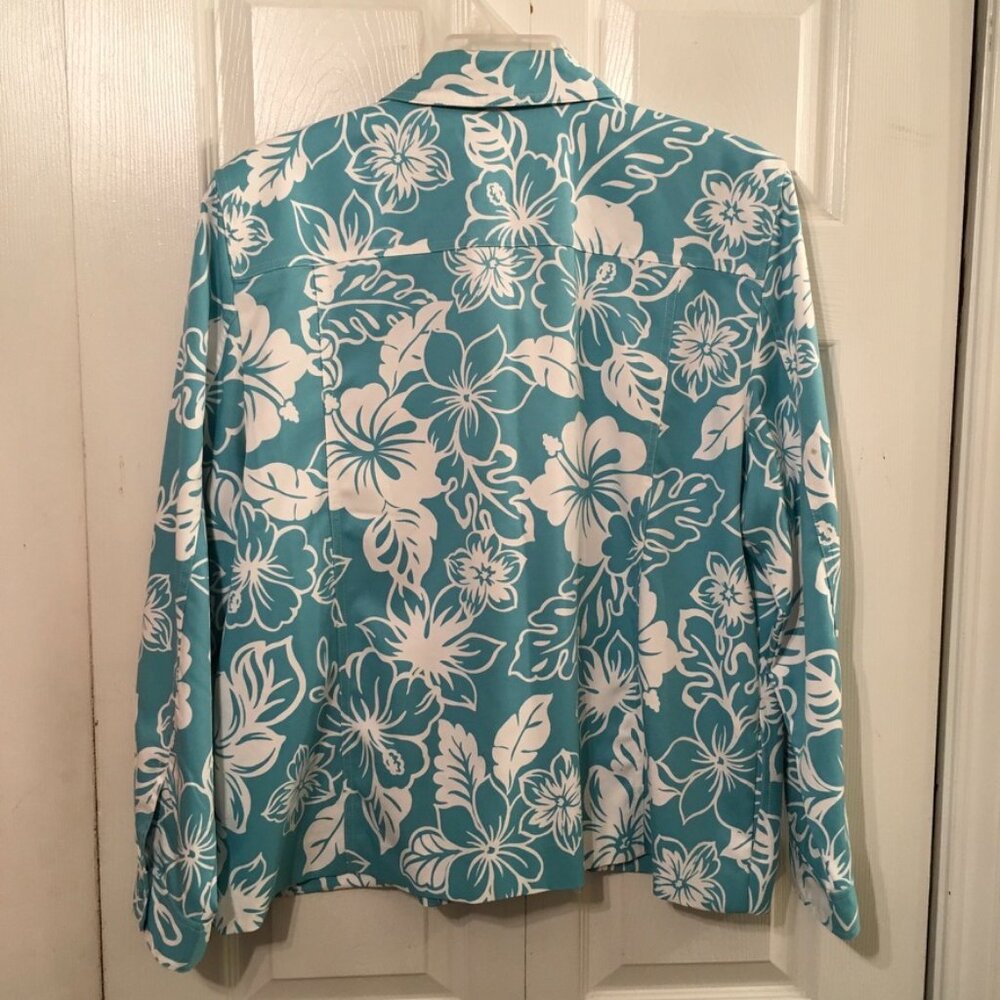 Alfred Dunner Floral Lightweight Jacket - Picture 5 of 8